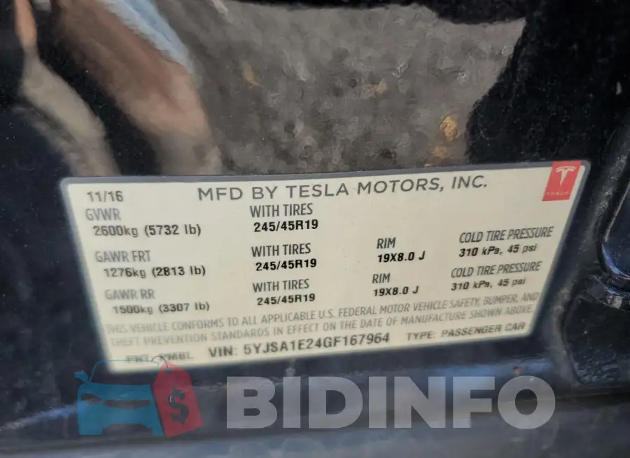 5YJSA1E24GF167964 Photo# 12