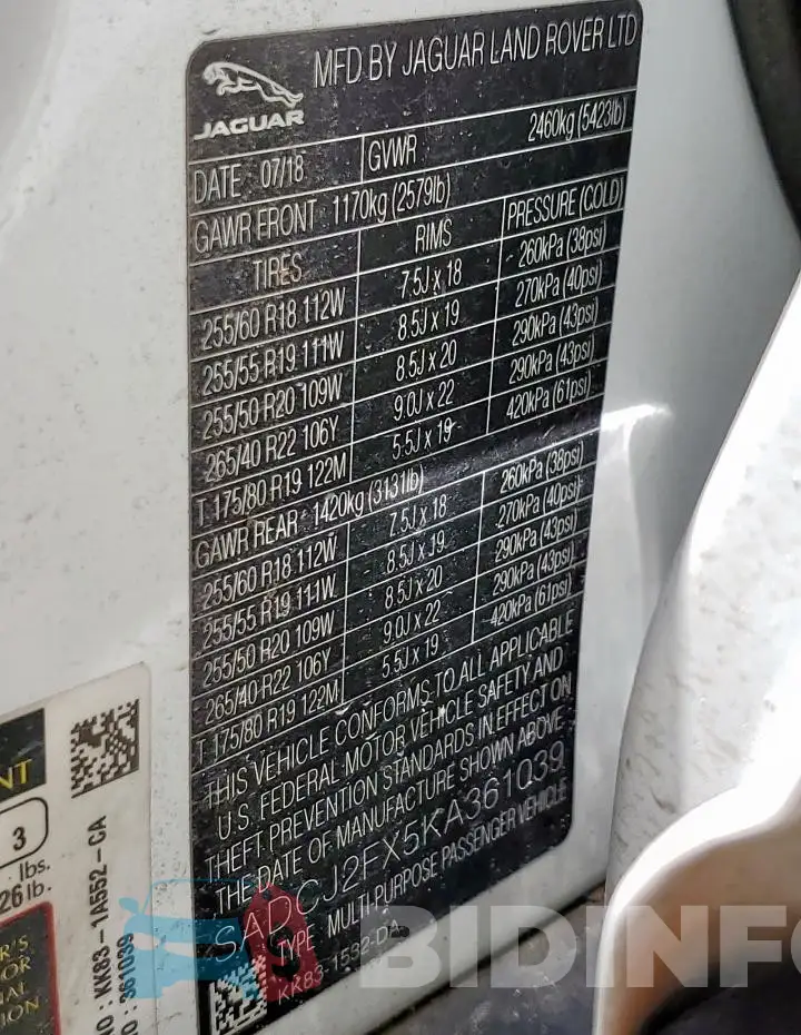 SADCJ2FX5KA361039 Photo# 13