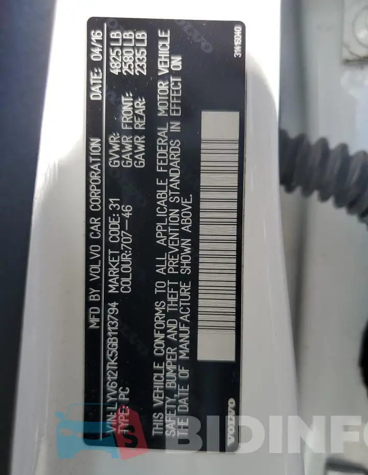 LYV612TK5GB113794 Photo# 12