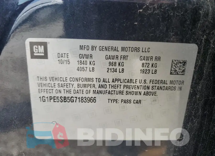 1G1PE5SB5G7183966 Photo# 12