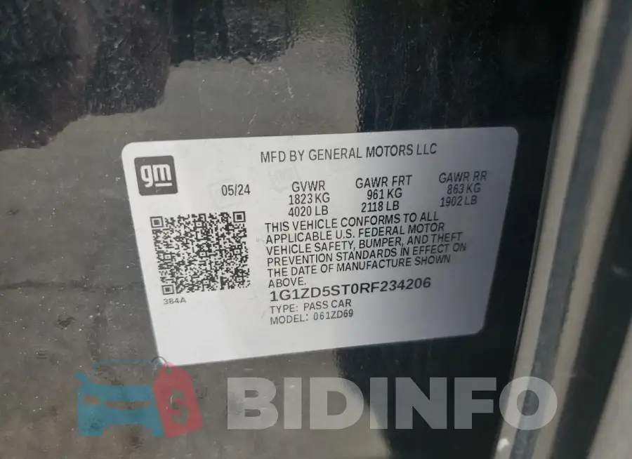 1G1ZD5ST0RF234206 Photo# 12