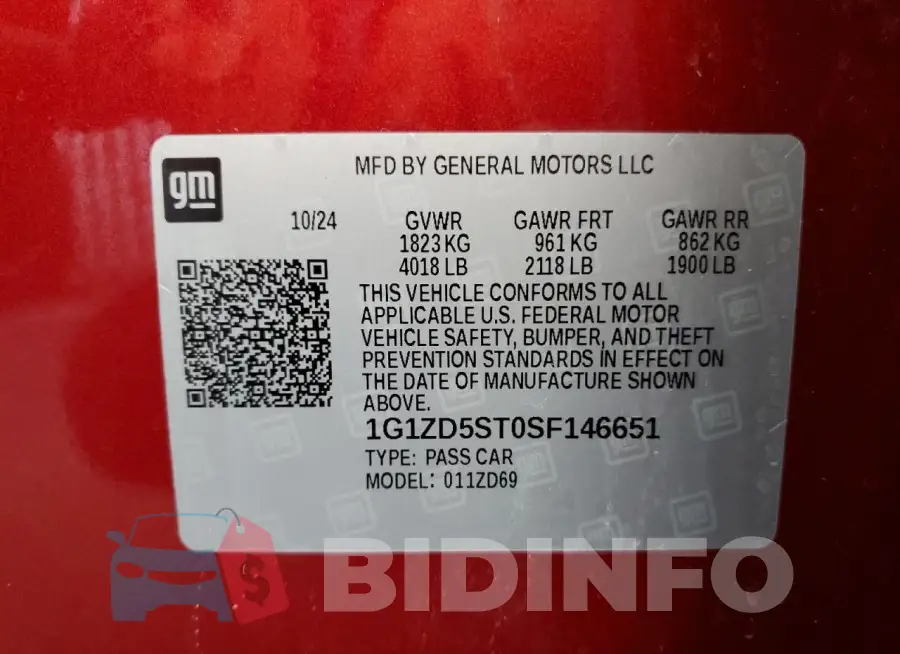 1G1ZD5ST0SF146651 Photo# 13