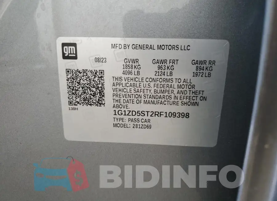 1G1ZD5ST2RF109398 Photo# 12