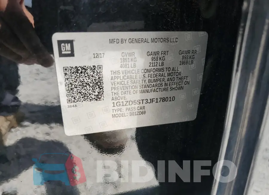 1G1ZD5ST3JF178010 Photo# 13