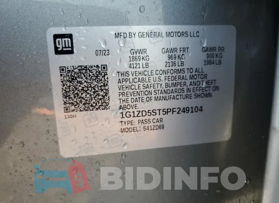 1G1ZD5ST5PF249104 Photo# 12