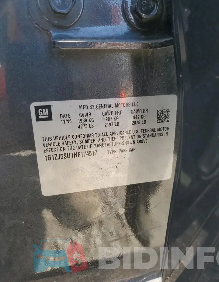 1G1ZJ5SU1HF174517 Photo# 12