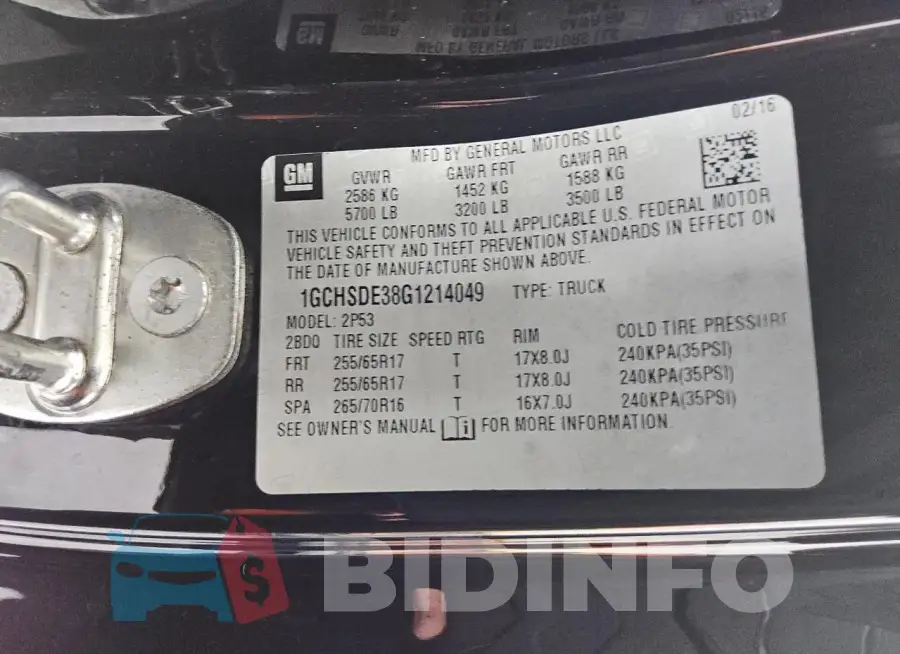1GCHSDE38G1214049 Photo# 12