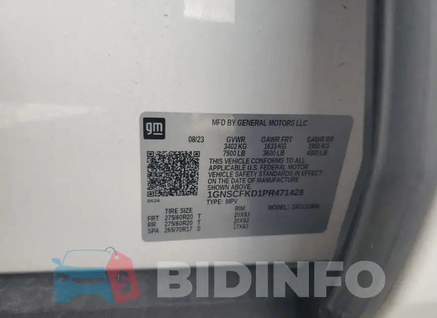 1GNSCFKD1PR471428 Photo# 14