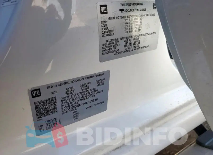 2GCUDDED5N1513216 Photo# 13