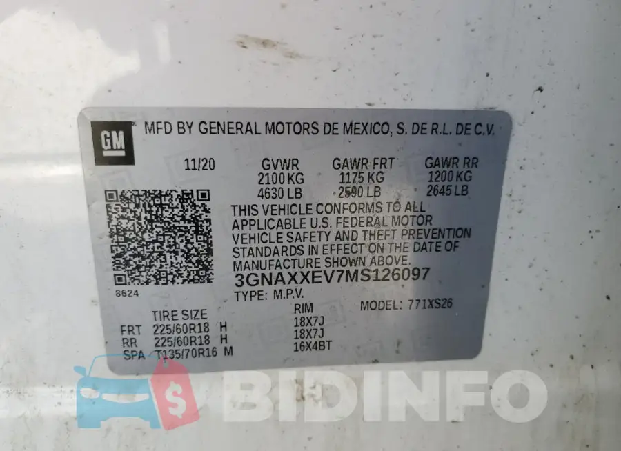 3GNAXXEV7MS126097 Photo# 13