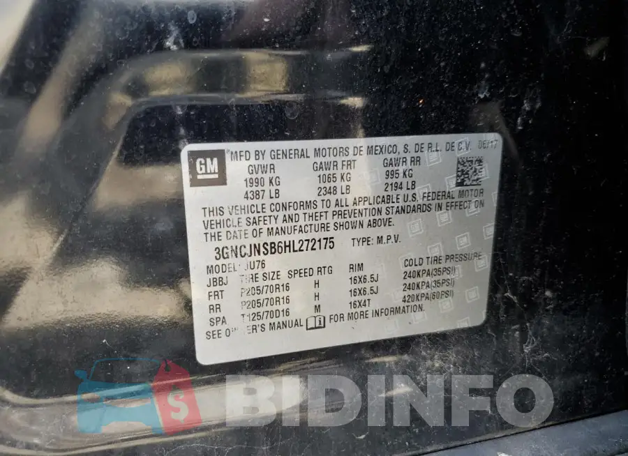 3GNCJNSB6HL272175 Photo# 13