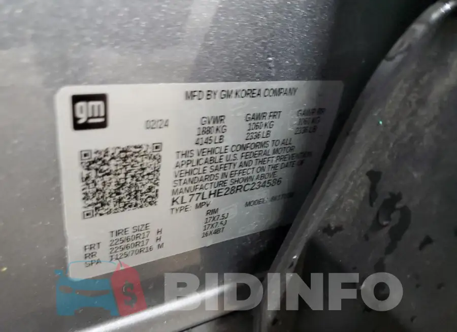 KL77LHE28RC234586 Photo# 14
