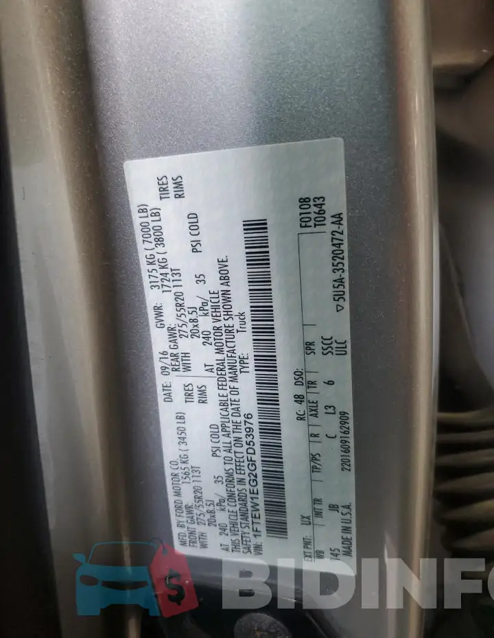 1FTEW1EG2GFD53976 Photo# 13