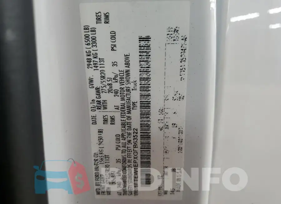 1FTEW1EPXGFB63522 Photo# 12