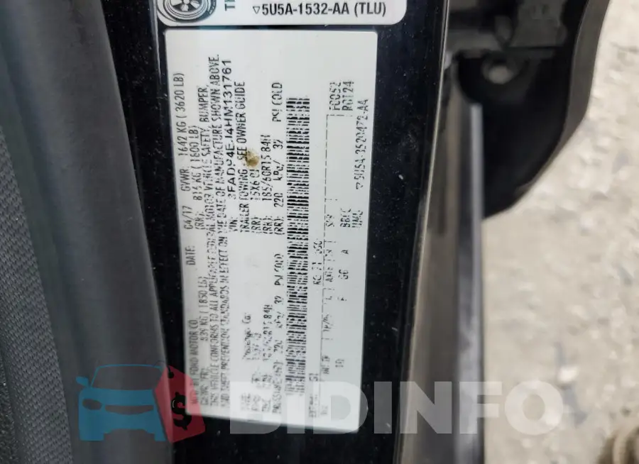 3FADP4EJ4HM131761 Photo# 12