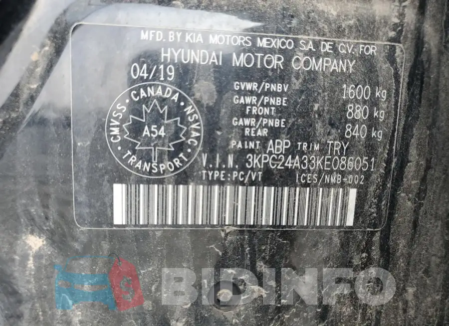 3KPC24A33KE086051 Photo# 13