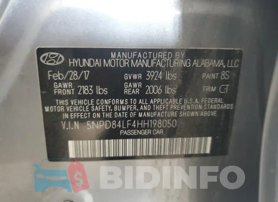 5NPD84LF4HH198050 Photo# 12