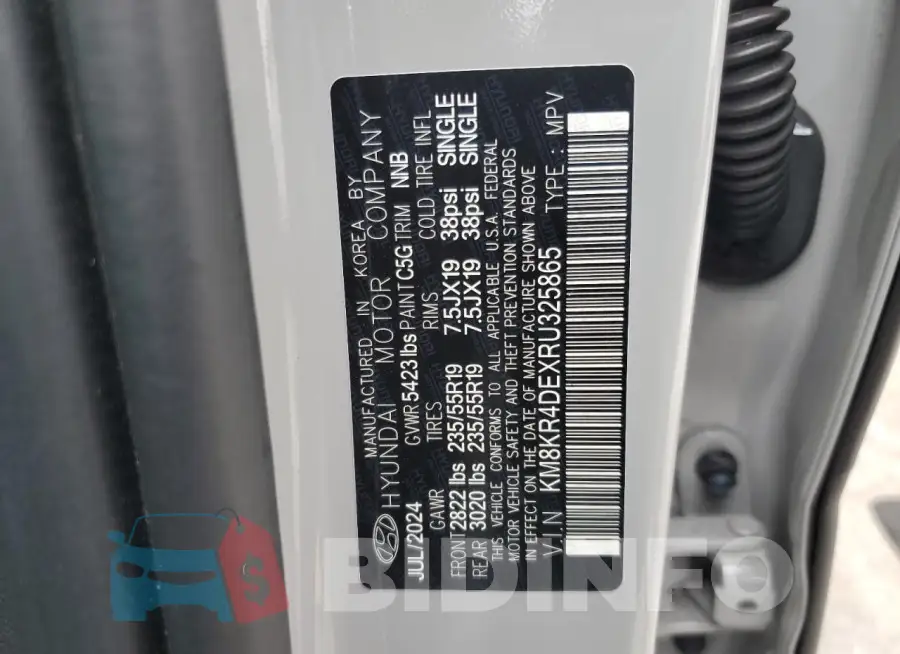 KM8KR4DEXRU325865 Photo# 13