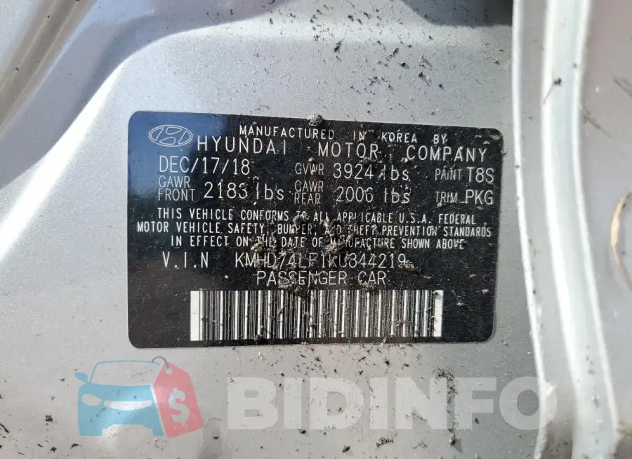 KMHD74LF1KU844219 Photo# 12