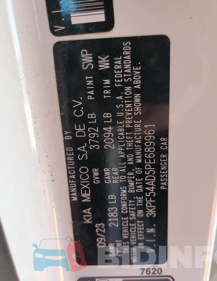 3KPF54AD5PE689961 Photo# 13