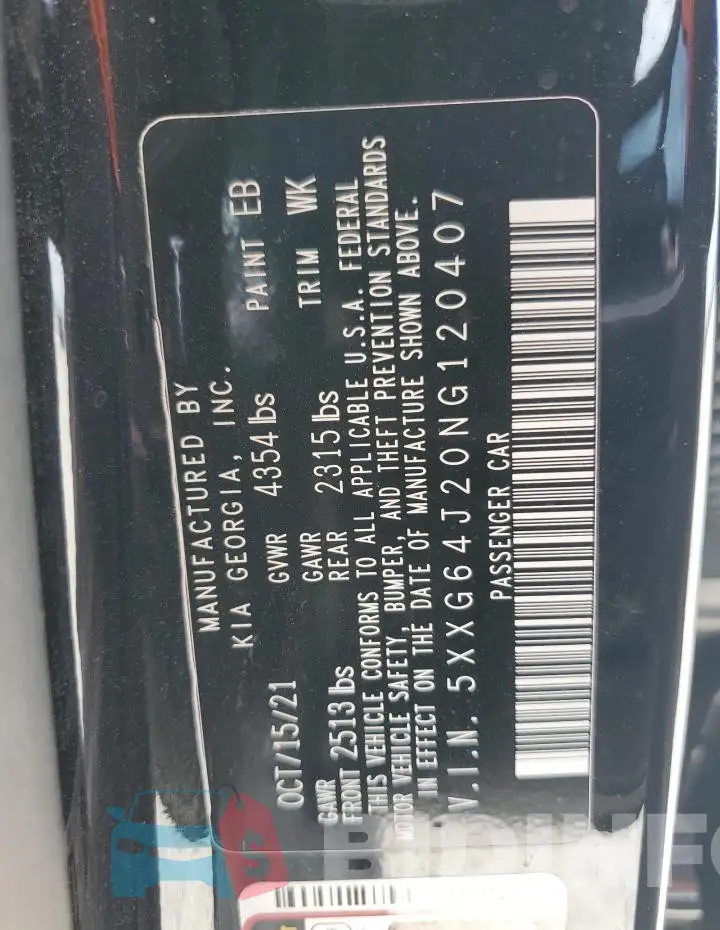 5XXG64J20NG120407 Photo# 13