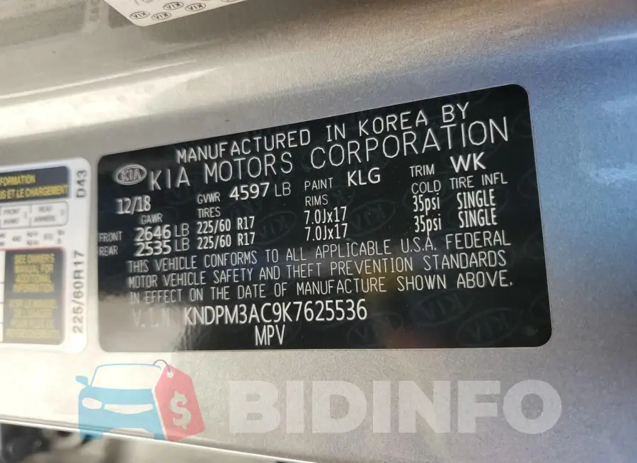 KNDPM3AC9K7625536 Photo# 13
