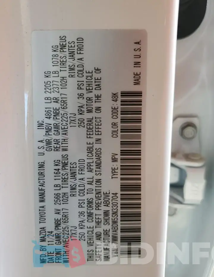 7MMVABDM5SN330704 Photo# 13