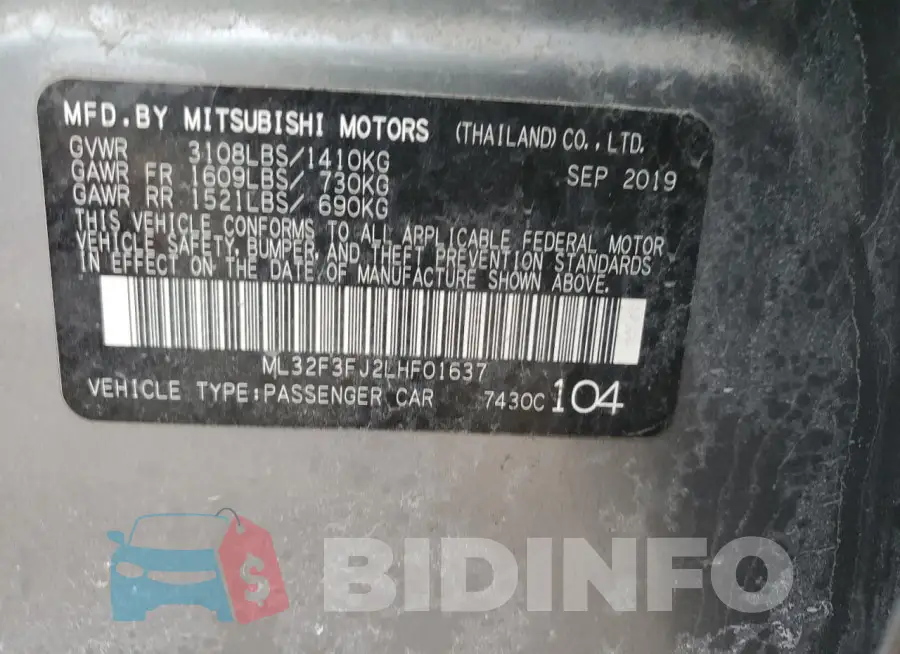 ML32F3FJ2LHF01637 Photo# 12