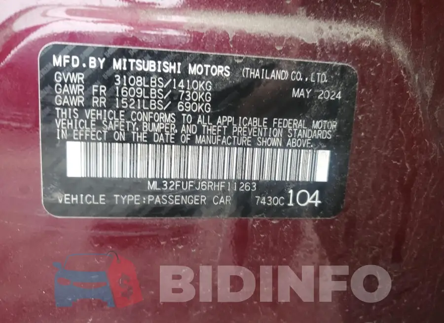 ML32FUFJ6RHF11263 Photo# 12