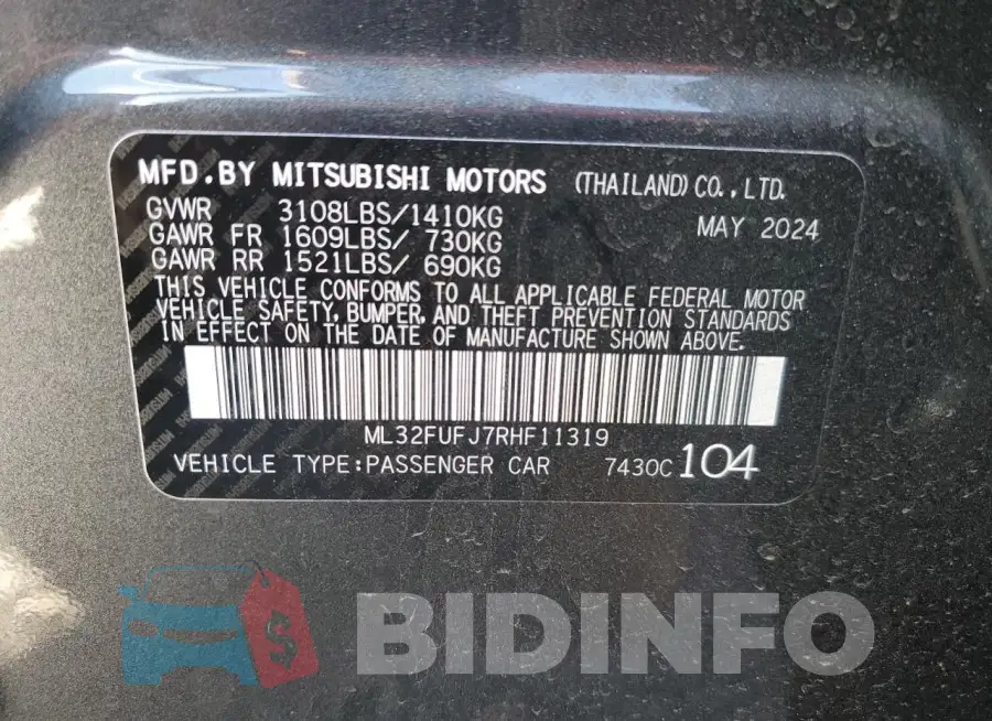 ML32FUFJ7RHF11319 Photo# 12
