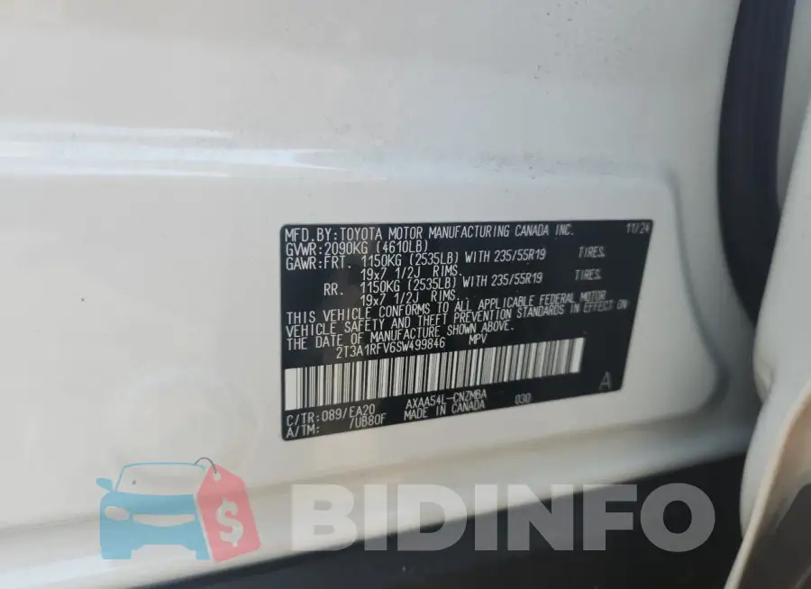 2T3A1RFV6SW499846 Photo# 13