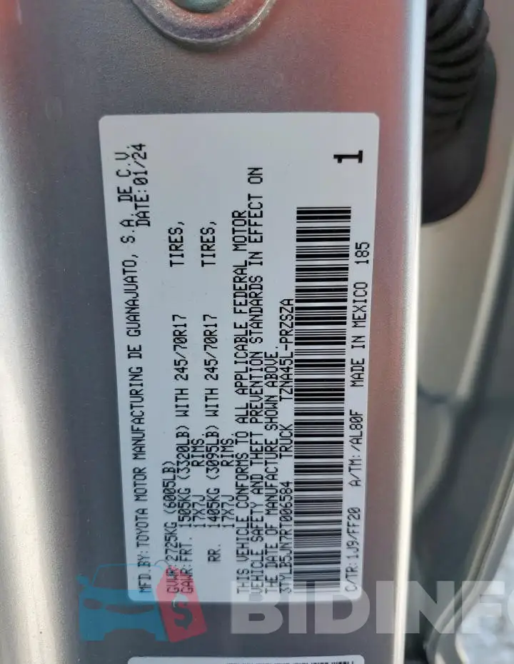 3TYLB5JN7RT006584 Photo# 12