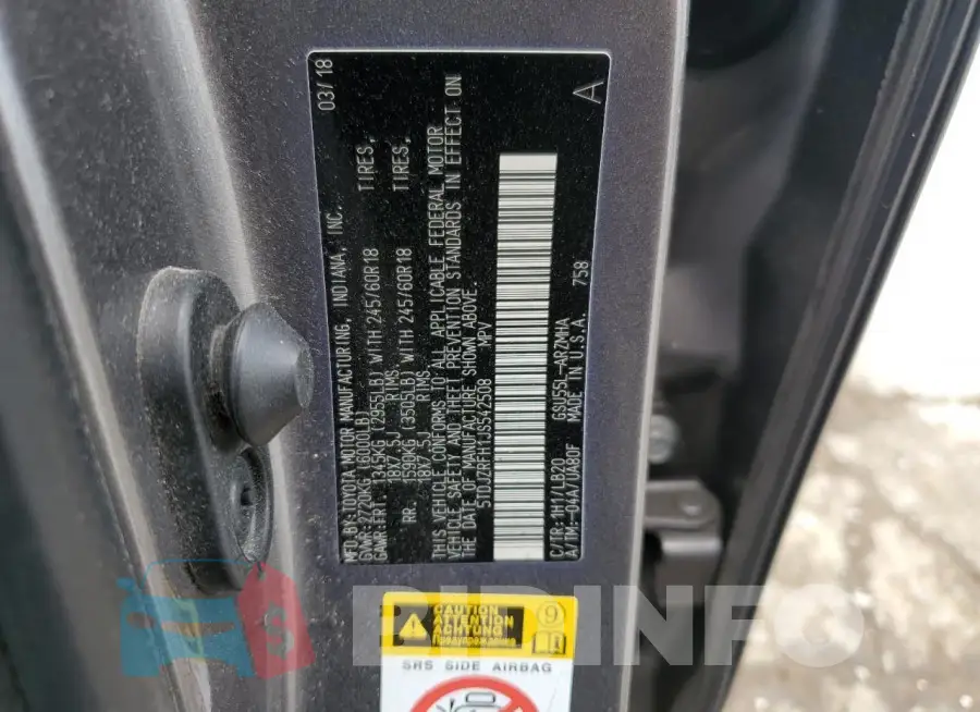 5TDJZRFH1JS542508 Photo# 14