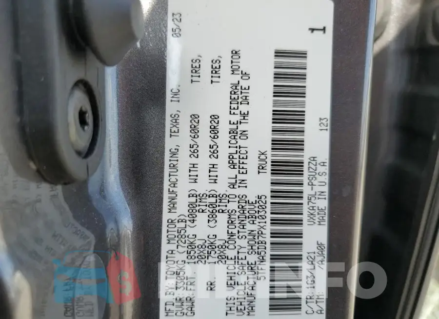 5TFNA5DB7PX103025 Photo# 12