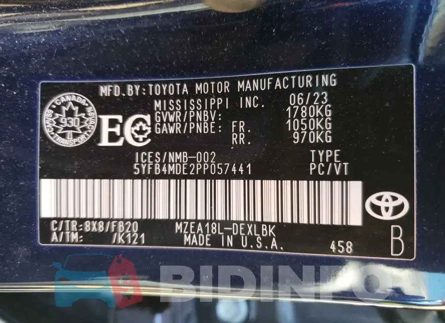 5YFB4MDE2PP057441 Photo# 12