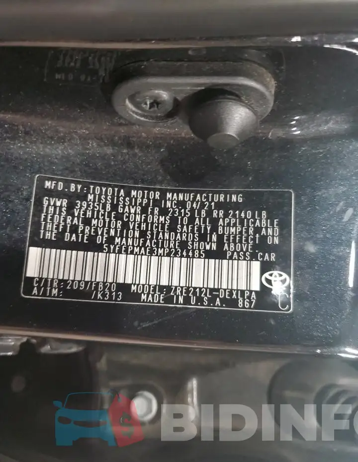 5YFEPMAE3MP234485 Photo# 12