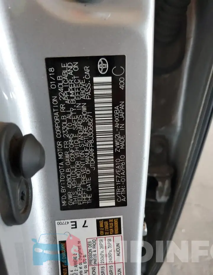 JTDKARFP8J3068271 Photo# 12