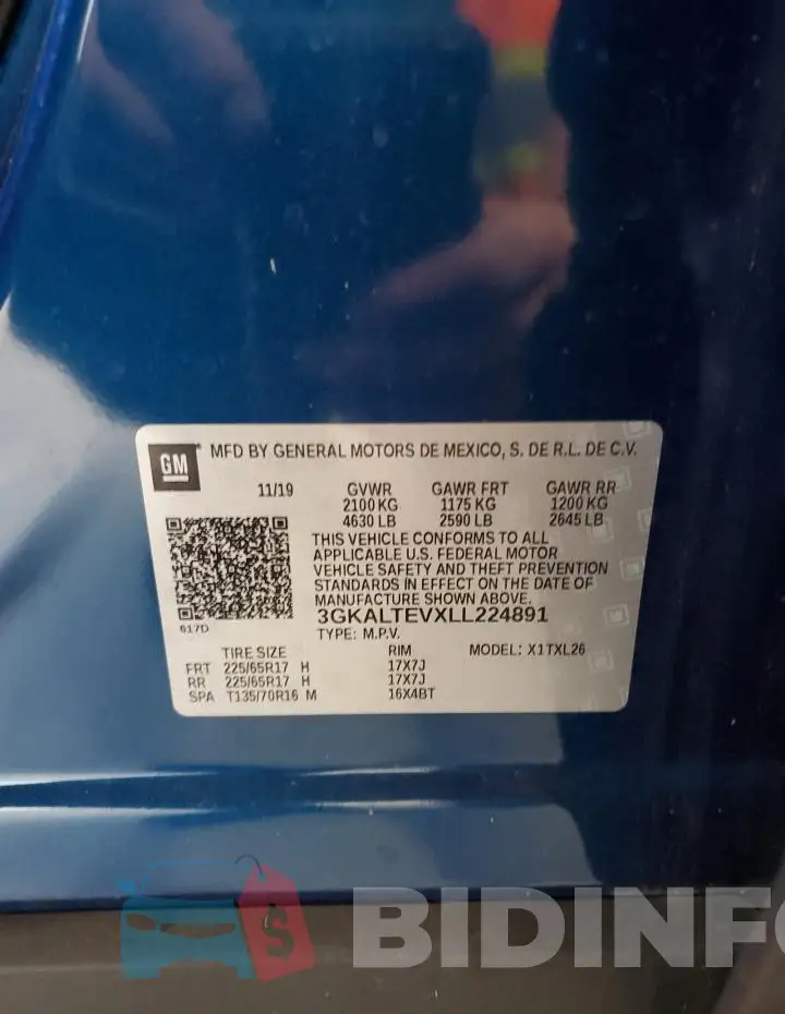 3GKALTEVXLL224891 Photo# 13