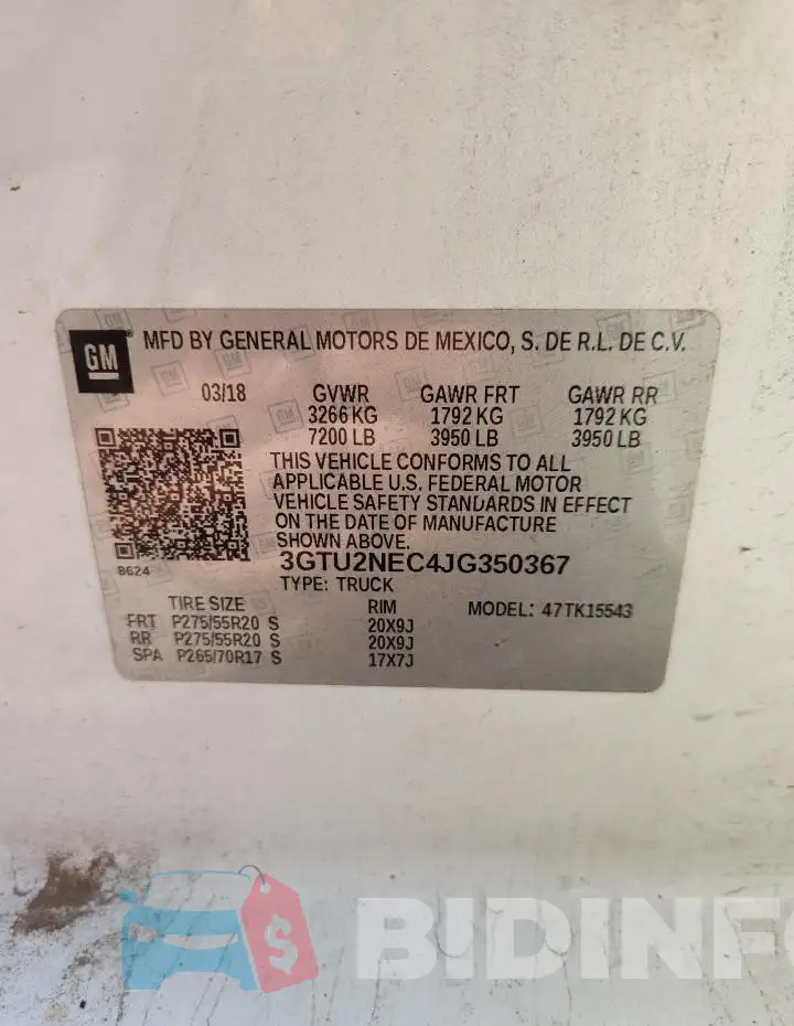3GTU2NEC4JG350367 Photo# 12