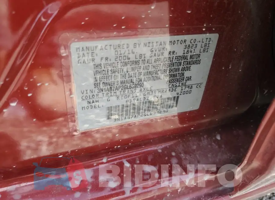 3N1AB7AP2GL639290 Photo# 12