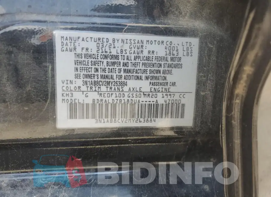3N1AB8CV2MY263884 Photo# 12