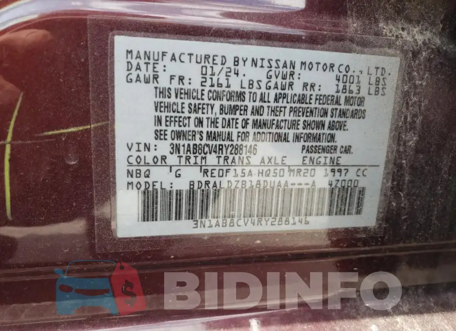 3N1AB8CV4RY288146 Photo# 13