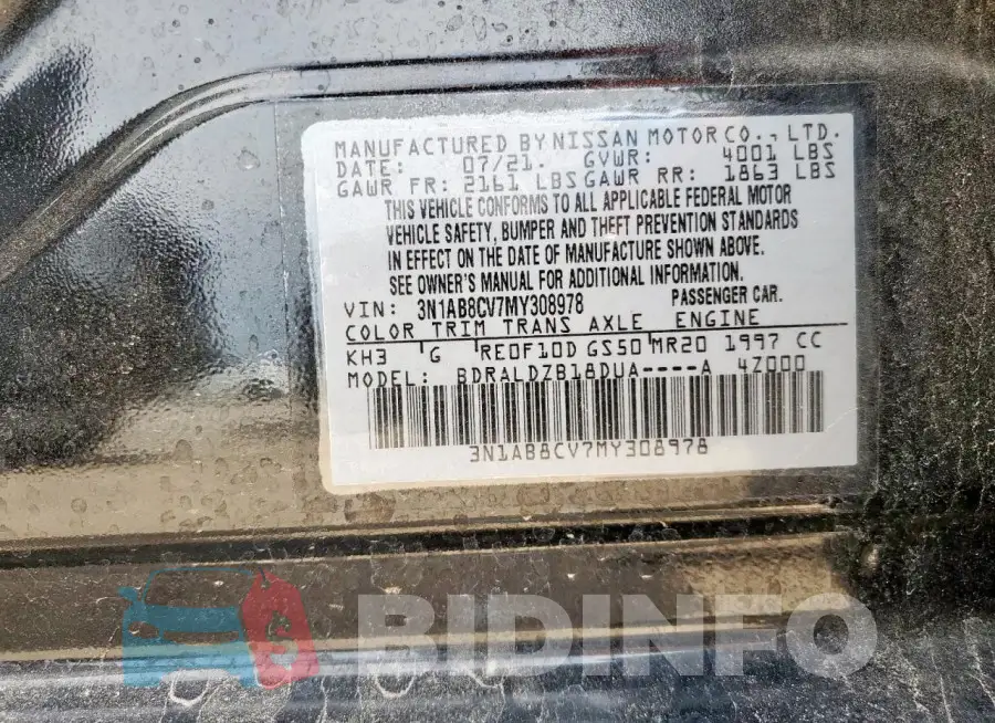 3N1AB8CV7MY308978 Photo# 12