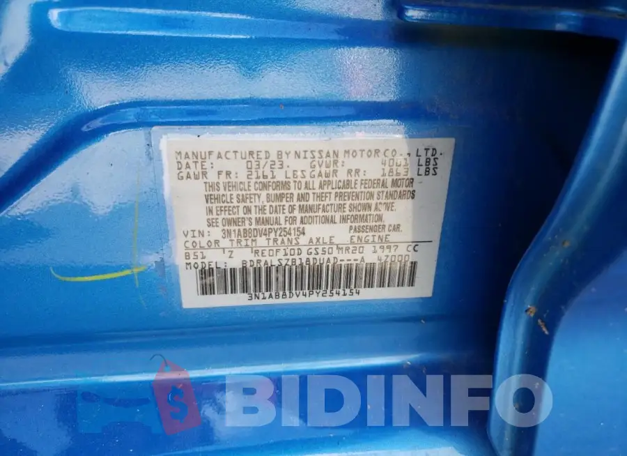 3N1AB8DV4PY254154 Photo# 12