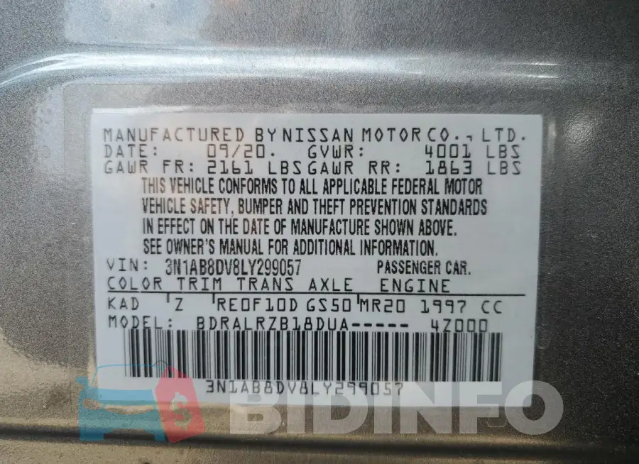 3N1AB8DV8LY299057 Photo# 12