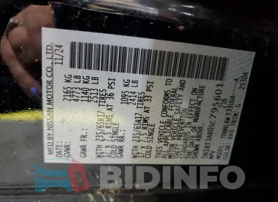 5N1BT3AB0SC795601 Photo# 13