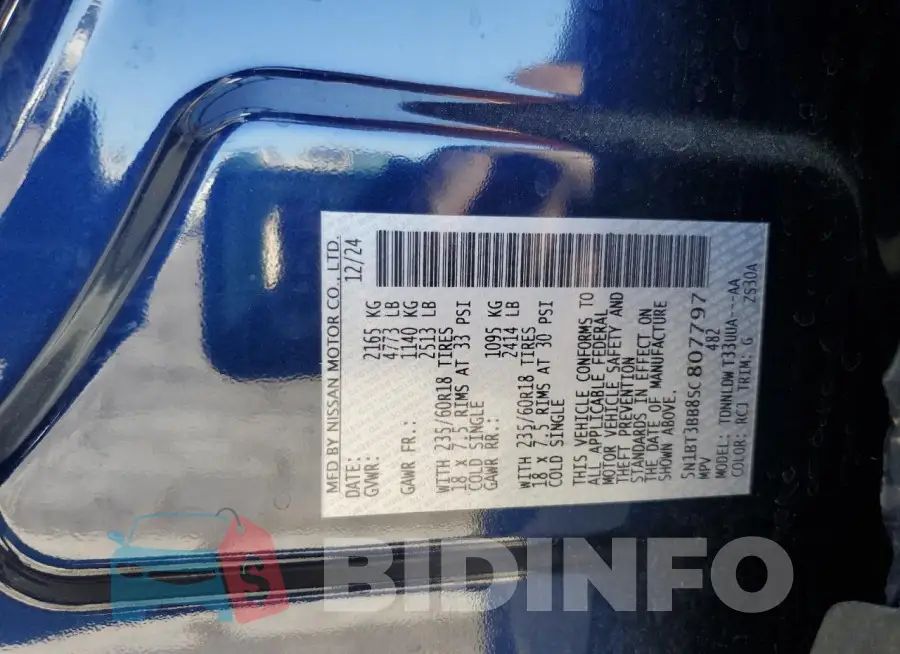 5N1BT3BB8SC807797 Photo# 14