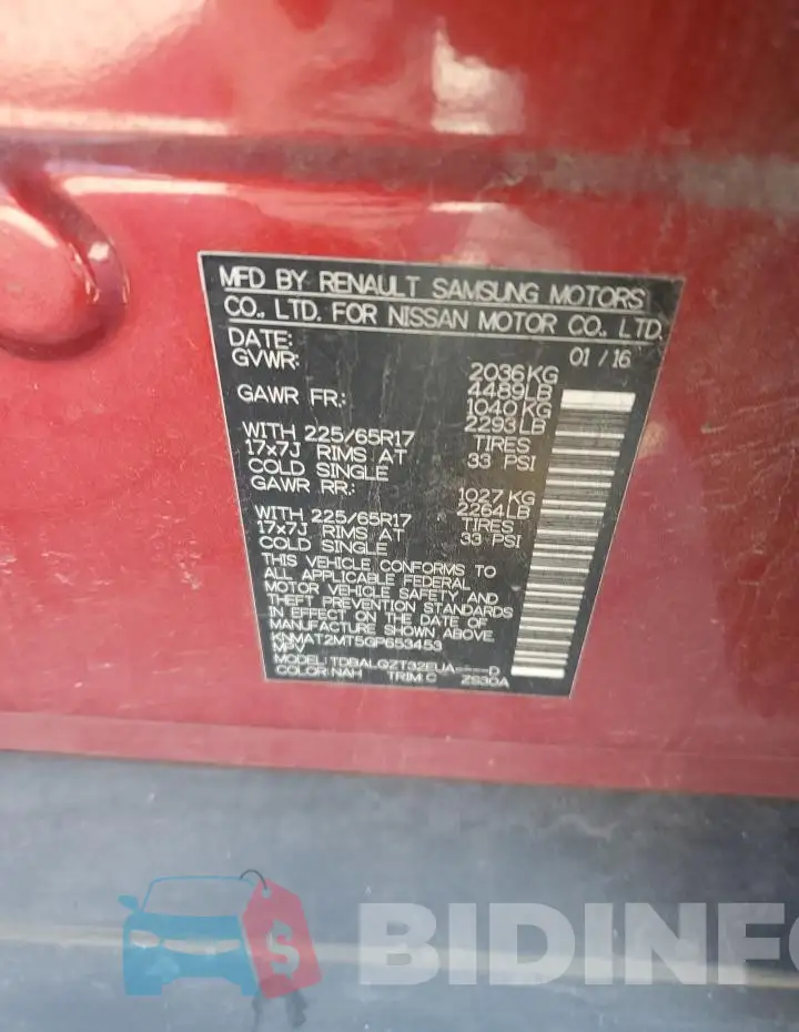KNMAT2MT5GP653453 Photo# 13