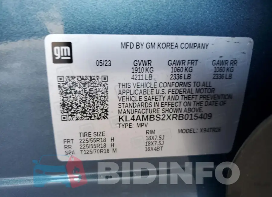 KL4AMBS2XRB015409 Photo# 13