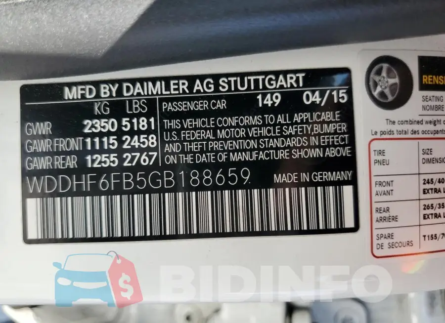 WDDHF6FB5GB188659 Photo# 12